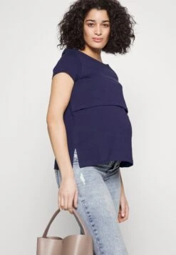 Maternity Long Tee - T-Shirt Basique - Dark Blue -Anna Field Soldes Boutique 0378fd57dcce45b0b365d0980b71c0b4
