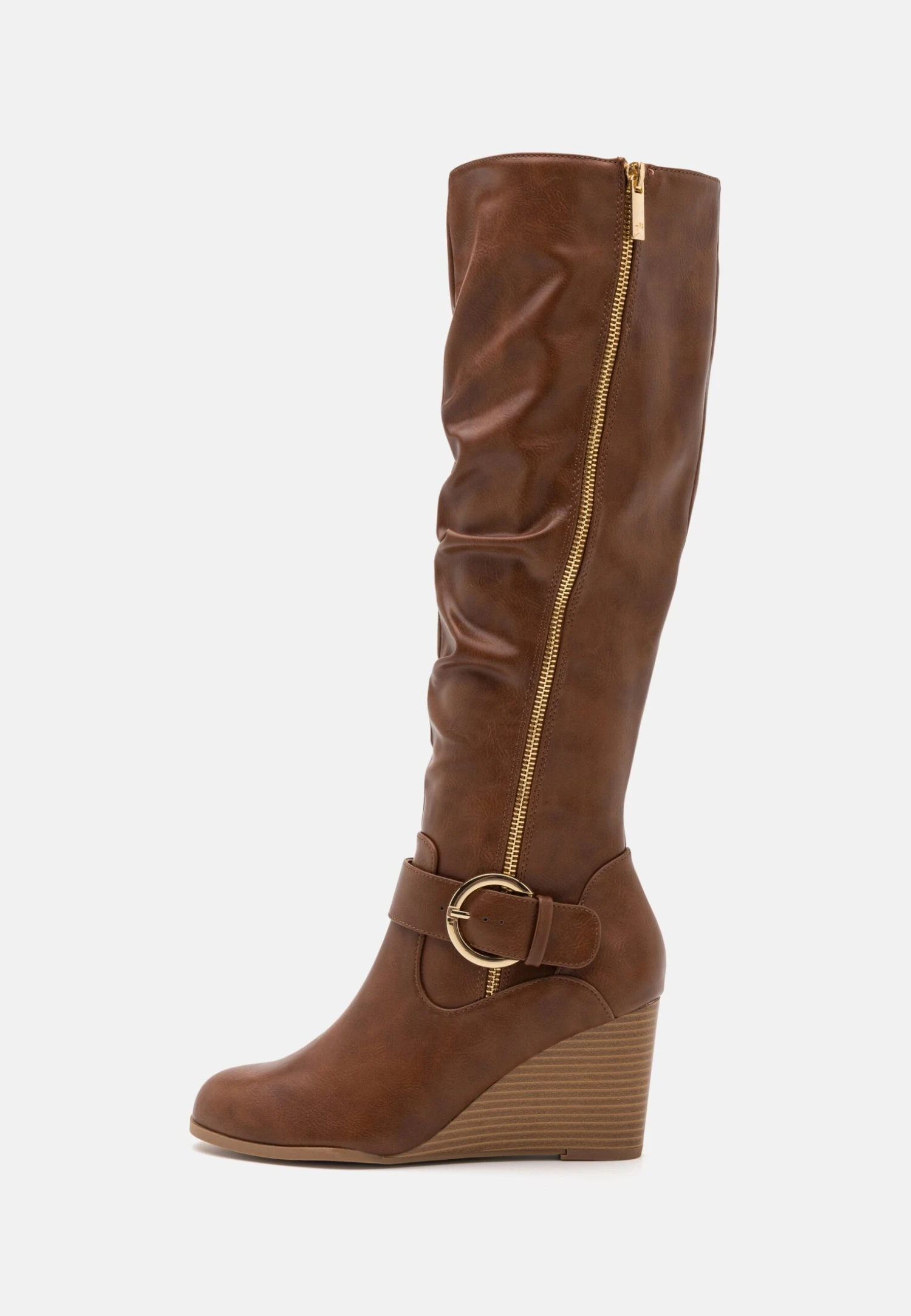 Anna Field Bottes Compensées - Cognac 4 Anna Field Bottes Compensées - Cognac – Image 2