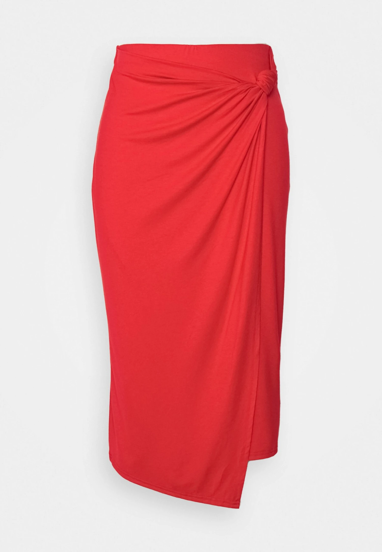 Anna Field Front Knot Midi Skirt - Jupe Crayon - Red 8 Anna Field Front Knot Midi Skirt - Jupe Crayon - Red – Image 6