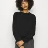 Anna Field Basic Clean Crew Neck Sweatshirt - Sweatshirt - Black