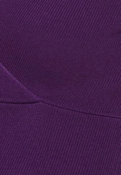 V Ausschnitt Mini Bodycon Ripp Strickkleid - Robe Pull - Purple -Anna Field Soldes Boutique 18a6b279dc144692a4478c3b45b4e82d