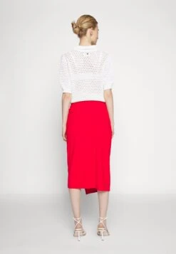 Anna Field Front Knot Midi Skirt - Jupe Crayon - Red 12 Anna Field Front Knot Midi Skirt - Jupe Crayon - Red -Anna Field Soldes Boutique 2394618cacfd4cef90fe83c7e4782e61