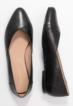 Anna Field Leather Ballerinas - Ballerines - Black -Anna Field Soldes Boutique 316e524bc9c2454ca98204aec739ea02