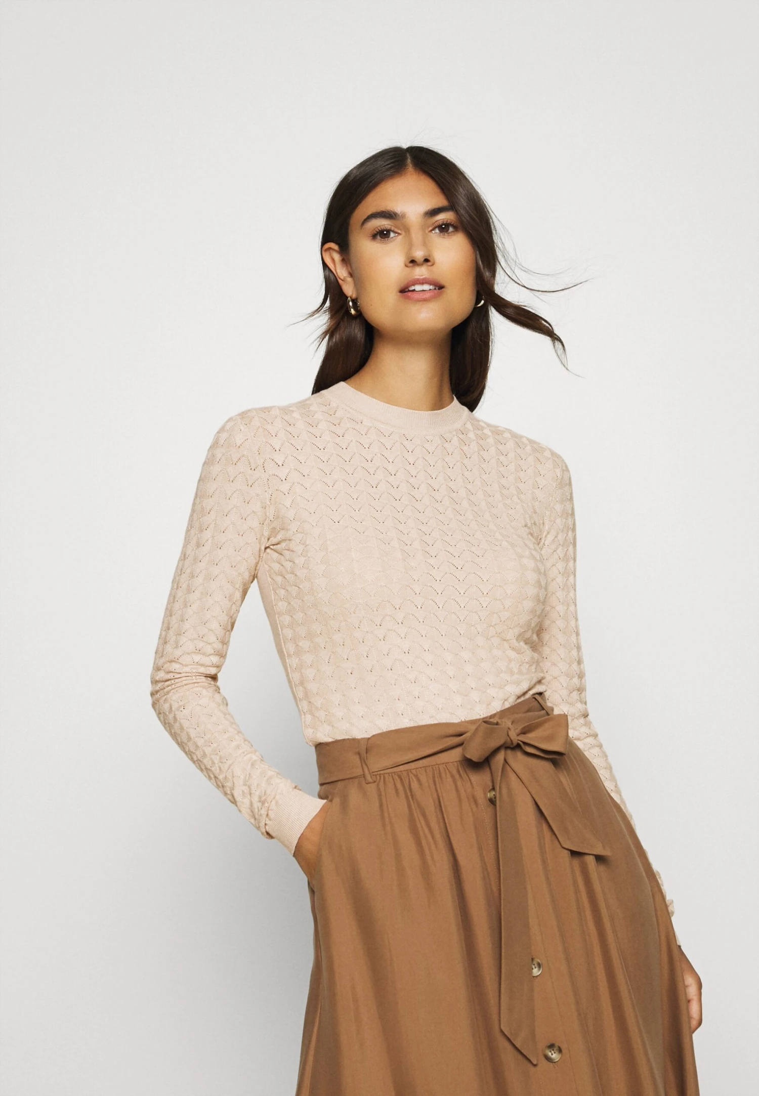 Anna Field Pullover - Light Tan Melange 3 Anna Field Pullover - Light Tan Melange