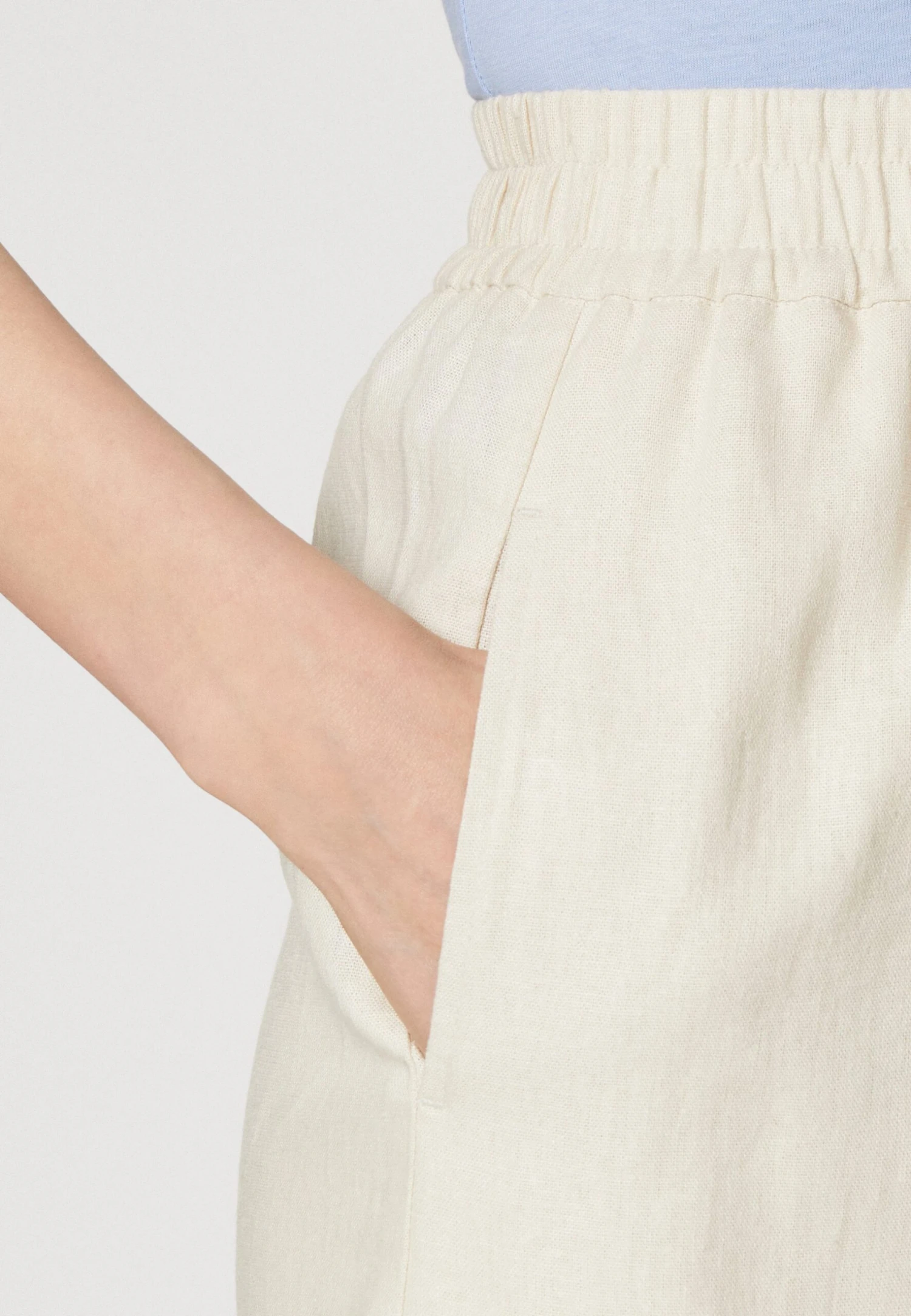 Anna Field Linen Mix - Short - Beige 6 Anna Field Linen Mix - Short - Beige – Image 4