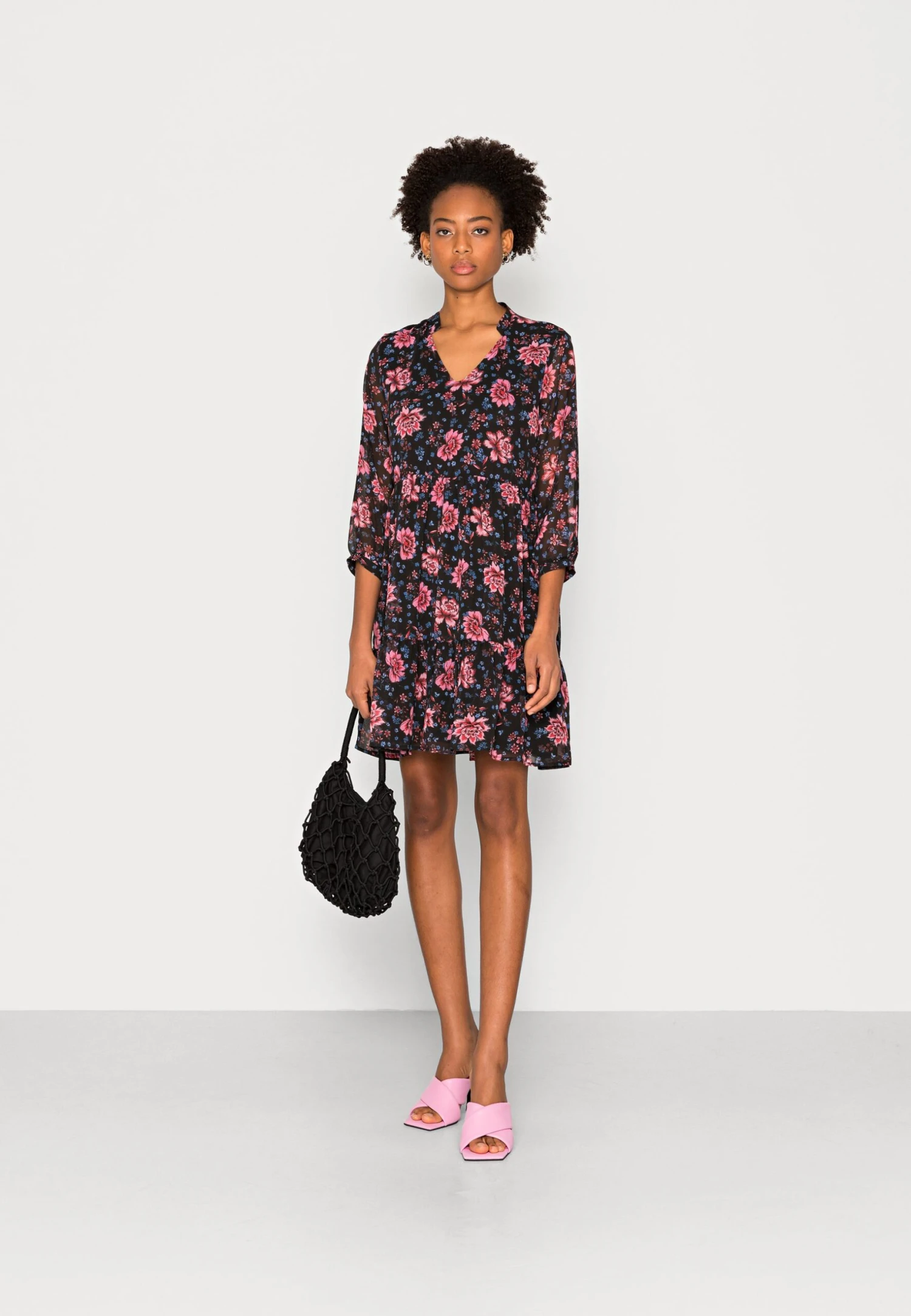 Anna Field Robe De Jour - Blue/Red 4 Anna Field Robe De Jour - Blue/Red â Image 2