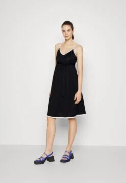 Robe En Jersey - Black/White