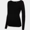 Nursing Overlap - Pullover - Black