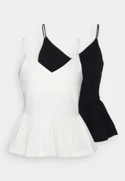 Petite 2Pack - Blouse - Black/ White -Anna Field Soldes Boutique 86be941200074af281958dcb1a7a45a0