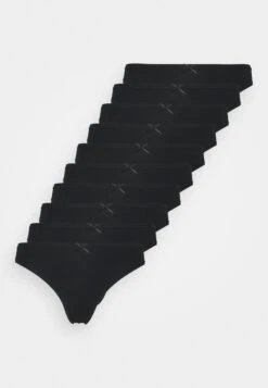 Anna Field 10 Pack - String - Black -Anna Field Soldes Boutique 96ae7501f0f24390b5c6c97df1c645df