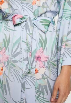 Anna Field Floral Robe - Peignoir - Blue -Anna Field Soldes Boutique 997130518deb46f2bc1f996a410ba74e