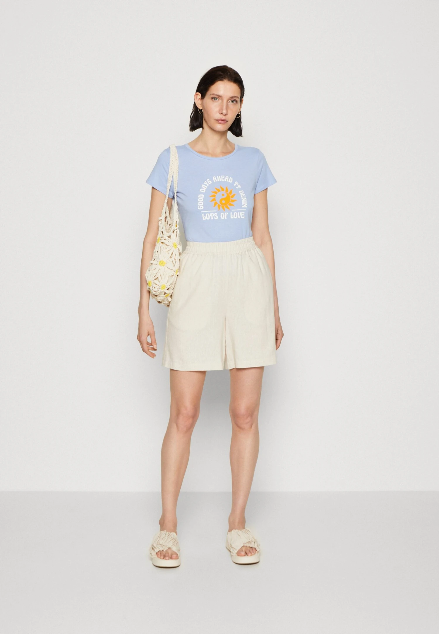 Anna Field Linen Mix - Short - Beige 4 Anna Field Linen Mix - Short - Beige – Image 2