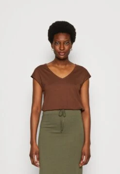 Anna Field T-Shirt Basique - Dark Brown