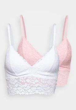 Anna Field 2 Pack Stella / 001 - White_402 - Pink - Brassière - 001 - White_402 - Pink -Anna Field Soldes Boutique f68dcc8d8c84456287e2ac02023039c7